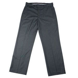 Easy Portfolio‎ Classic Fit Men's Charcoal Gray Dress Pants 33x30 Wool Blend